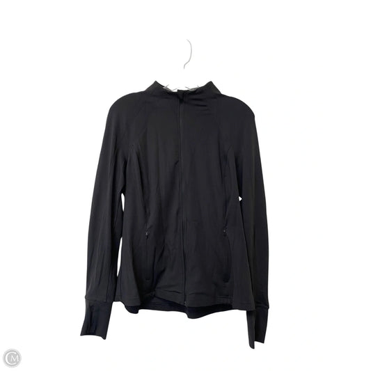 Athletic Jacket By Avia In Black, Size: L