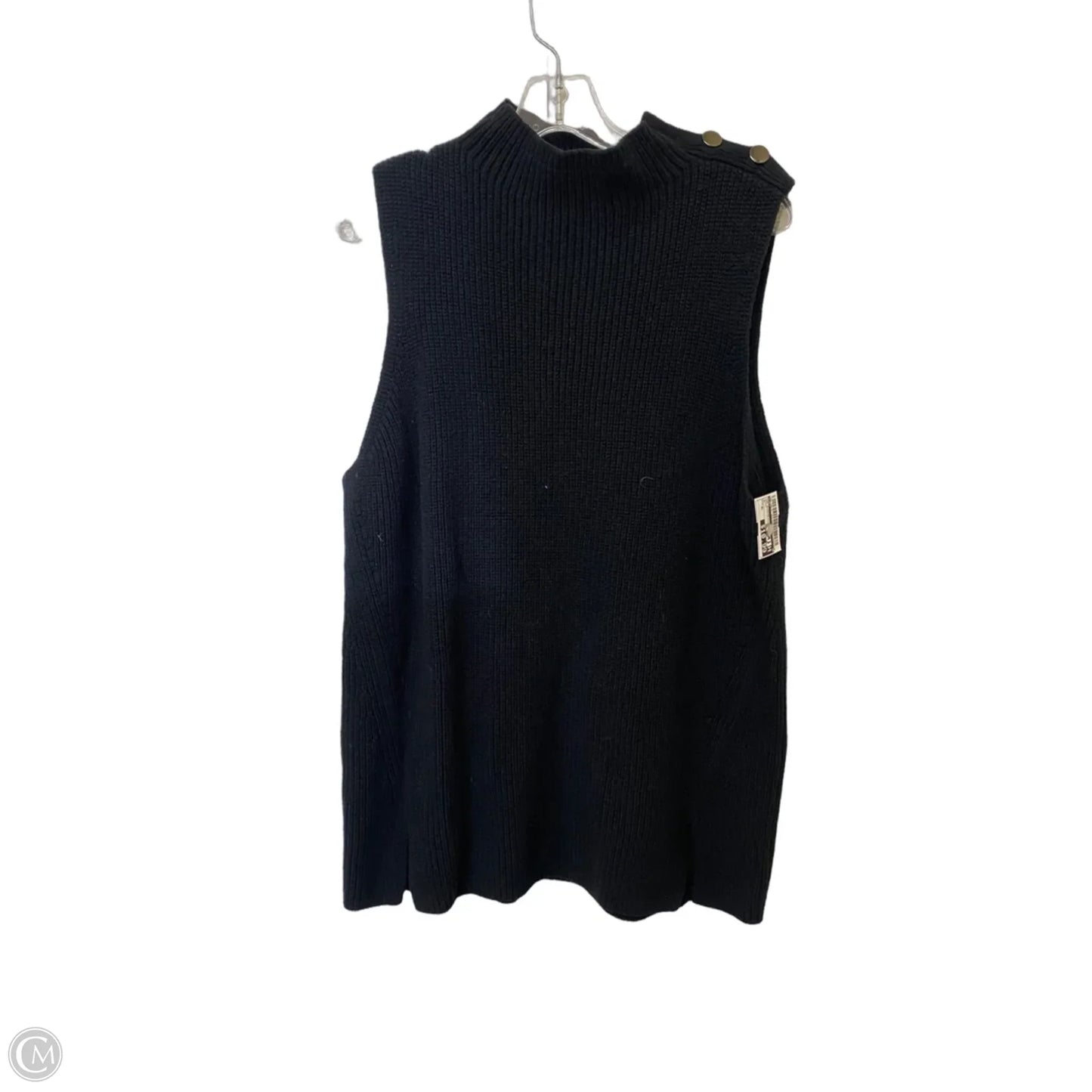 Top Sleeveless By Loft In Black, Size: Xl
