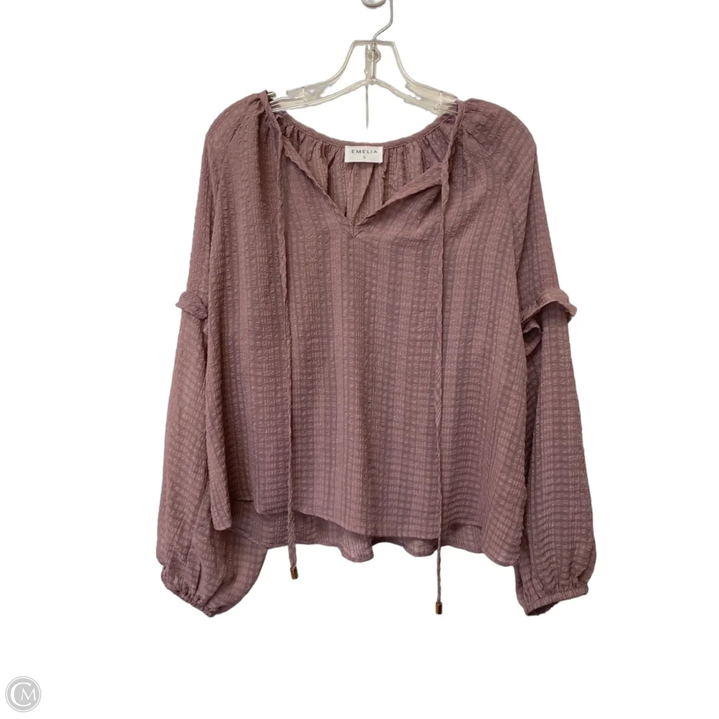 Top Long Sleeve By Clothes Mentor In Purple, Size: S