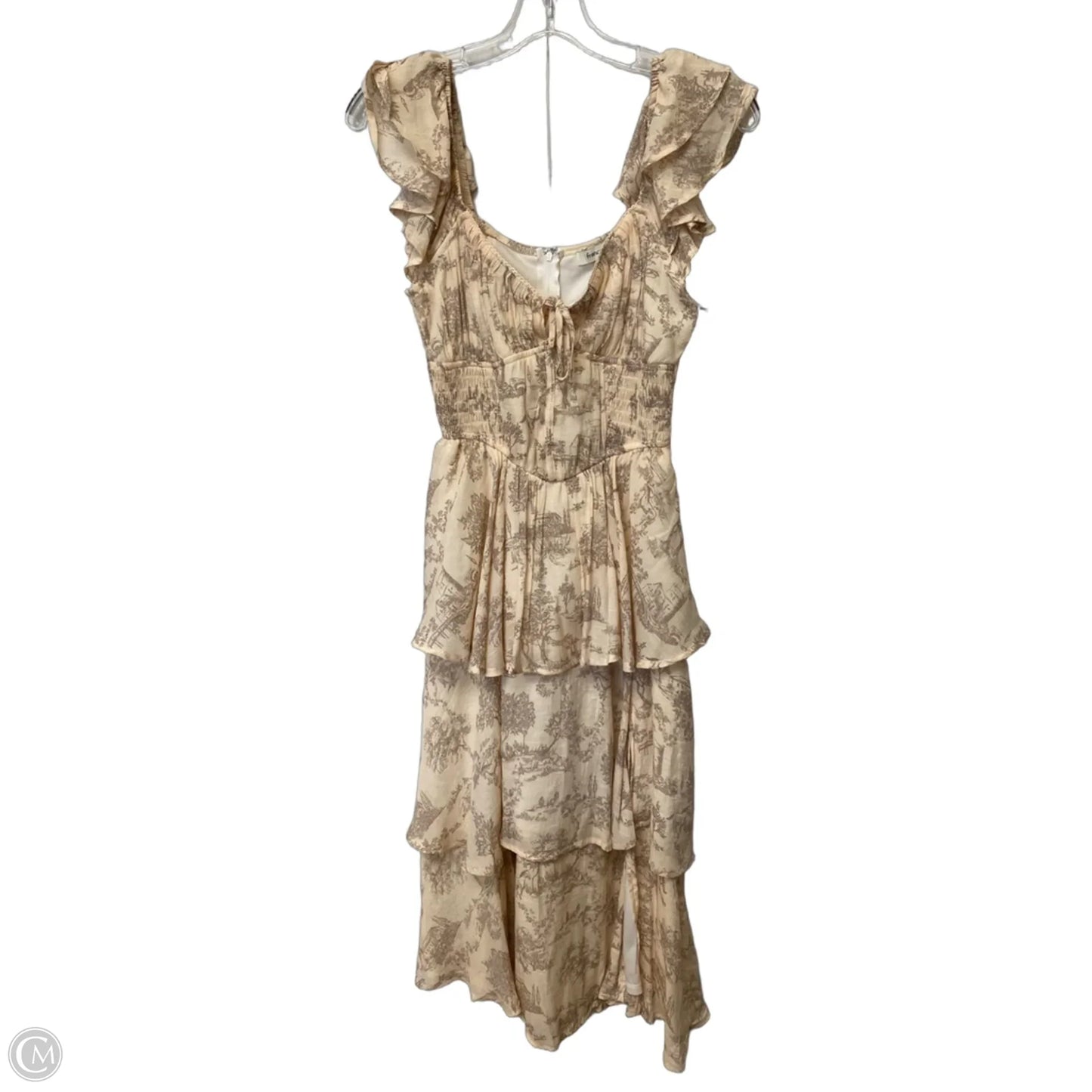 Dress Casual Maxi By Francesca’s In Cream, Size: S