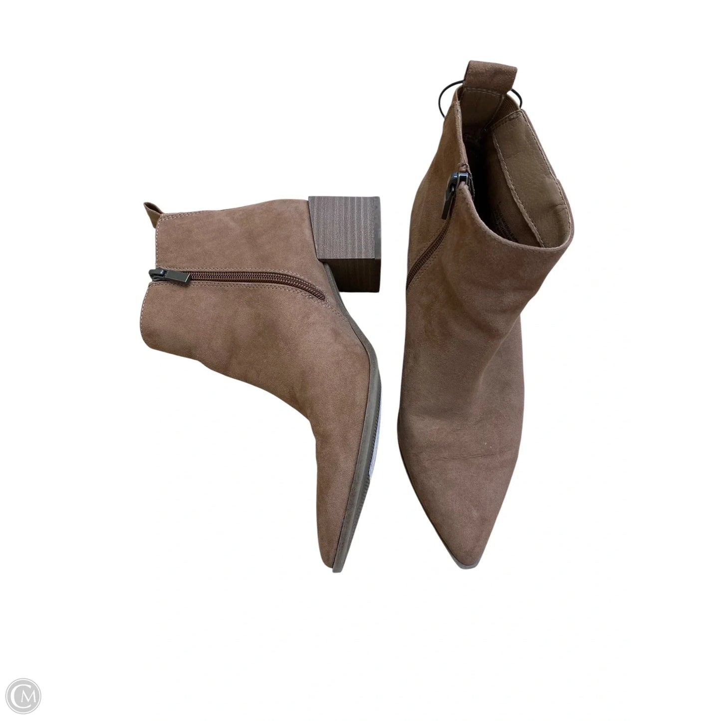 Boots Ankle Heels By Universal Thread In Brown, Size: 7