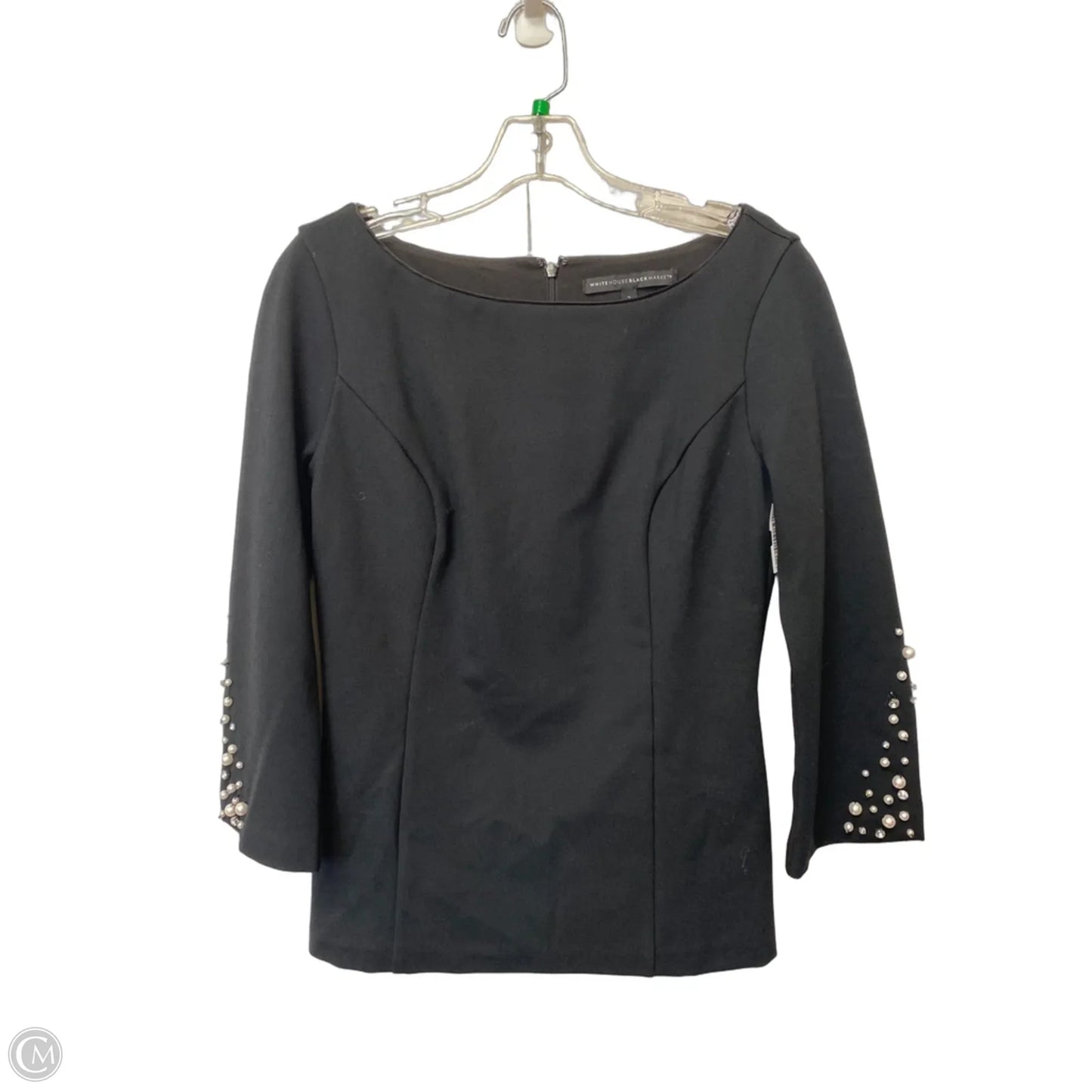 Top Long Sleeve By White House Black Market In Black, Size: 2