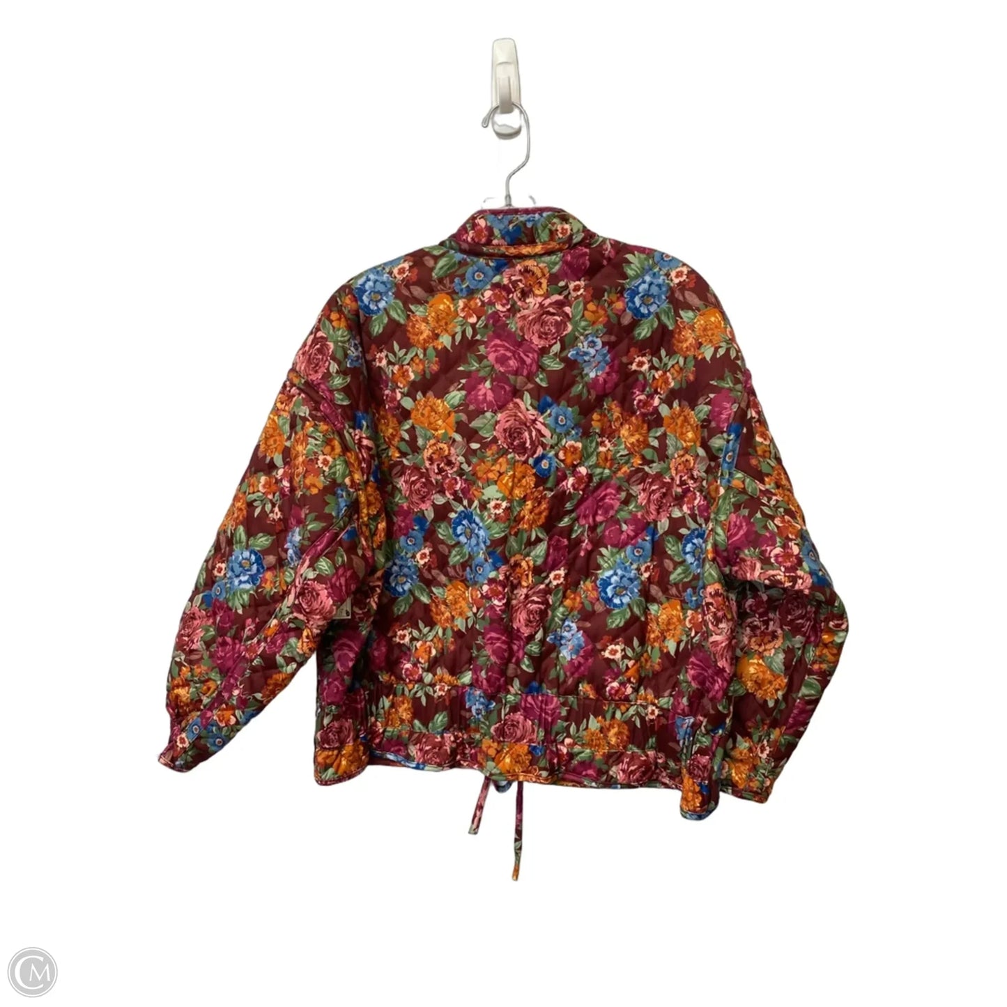 Jacket Puffer & Quilted By Aura In Floral Print, Size: S