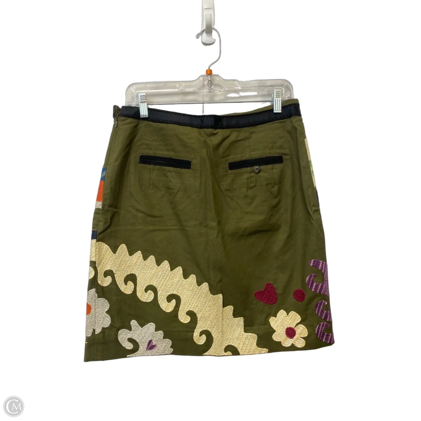 Skirt Midi By Anthropologie In Green, Size: 4