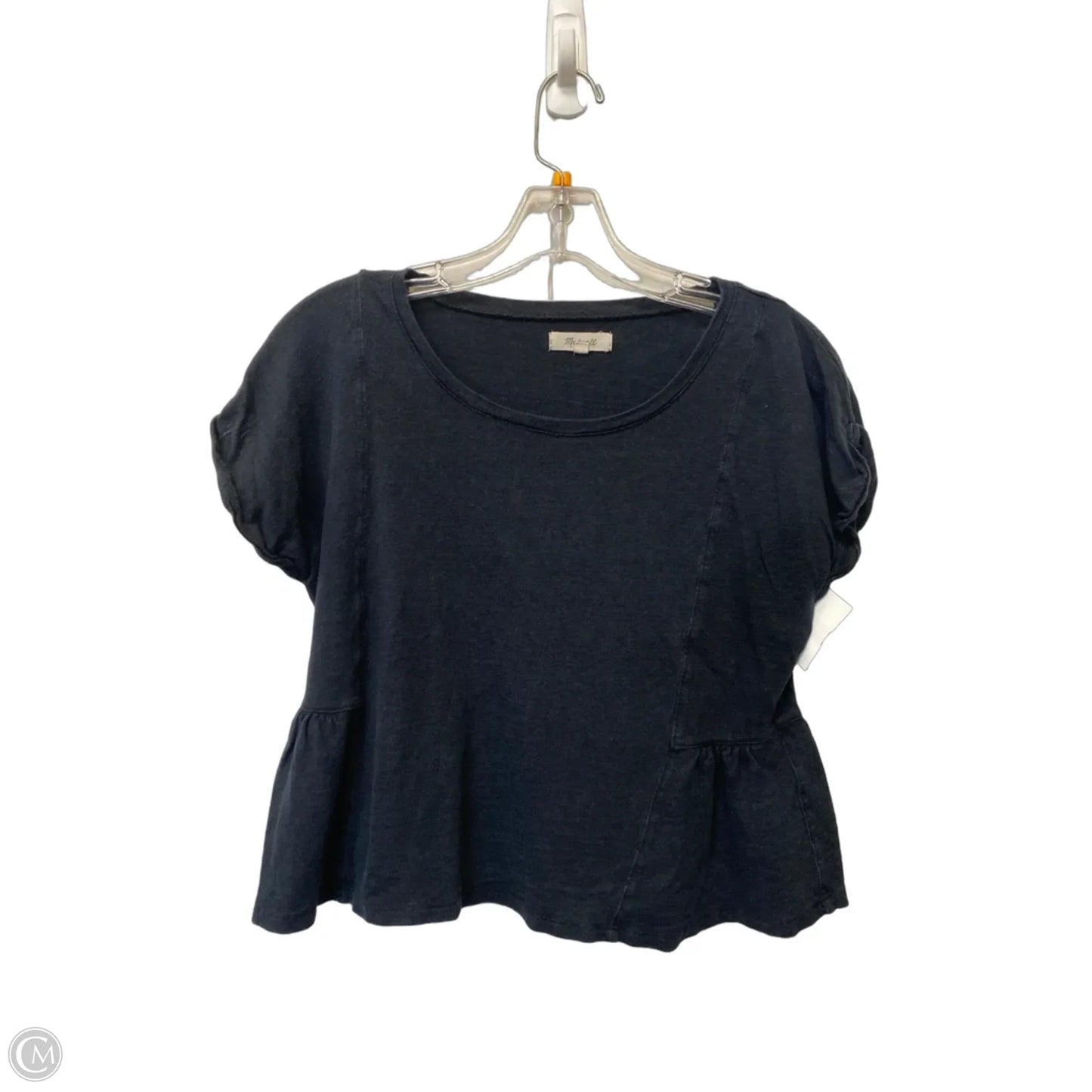 Top Short Sleeve Basic By Madewell In Black, Size: S