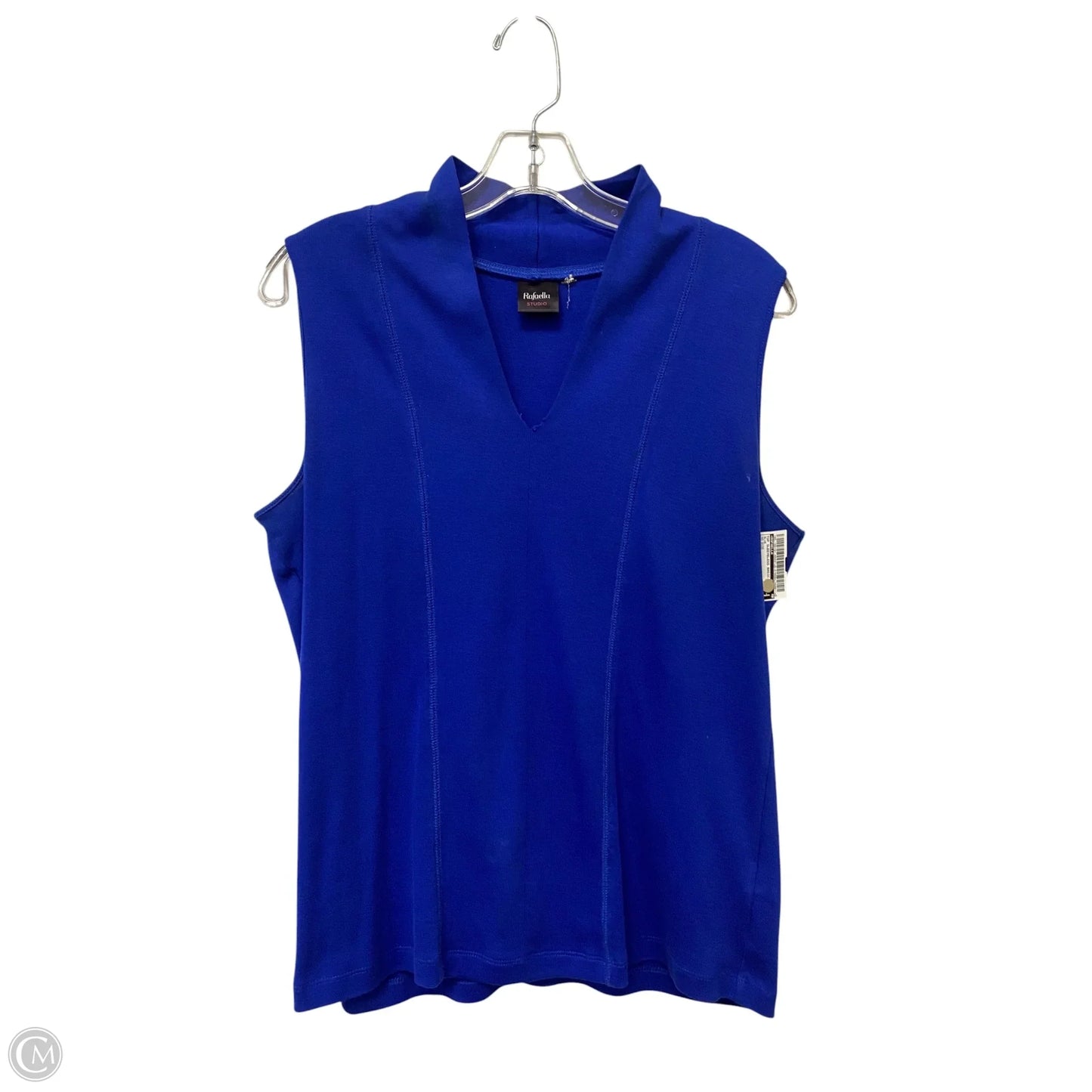 Top Sleeveless Basic By Rafaella In Blue, Size: L