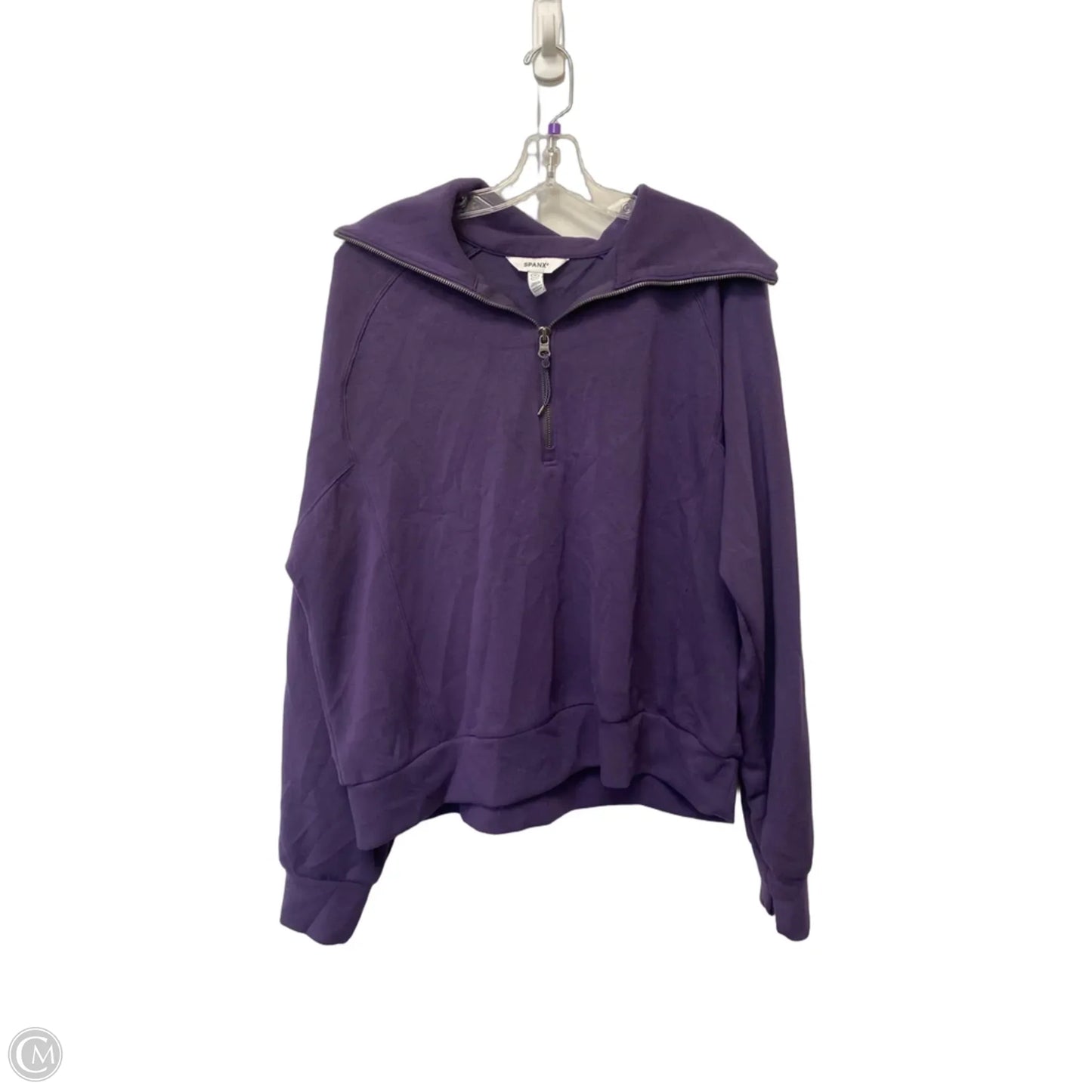 Sweatshirt Collar By Spanx In Purple, Size: 1x