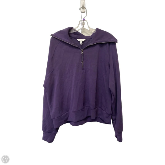 Sweatshirt Collar By Spanx In Purple, Size: 1x