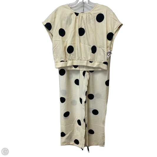 Pants Set 2pc By Future Collective In Polkadot Pattern, Size: M