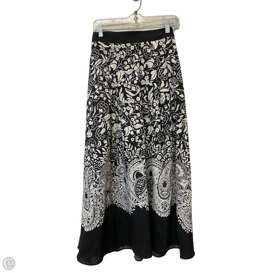 Skirt Maxi By White House Black Market In Black & White, Size: 4