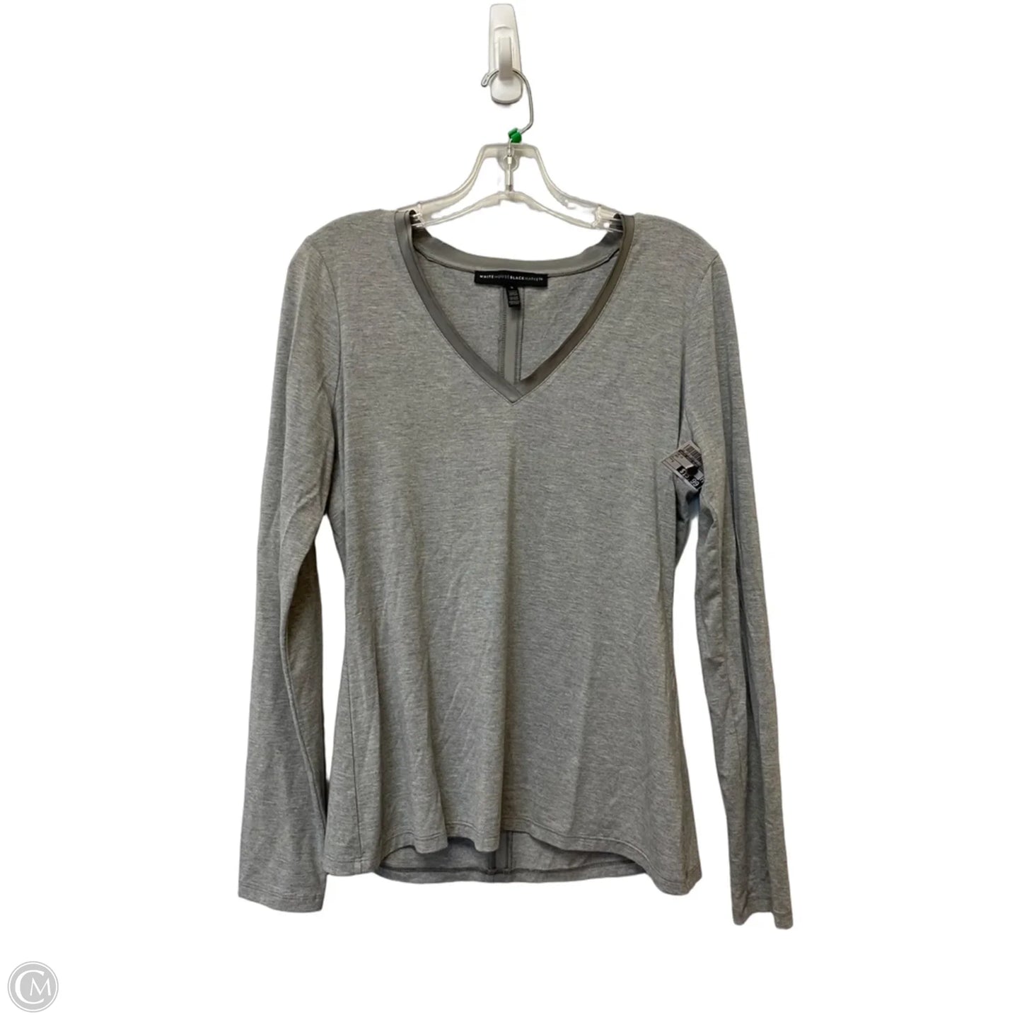 Top Long Sleeve By White House Black Market In Grey, Size: S