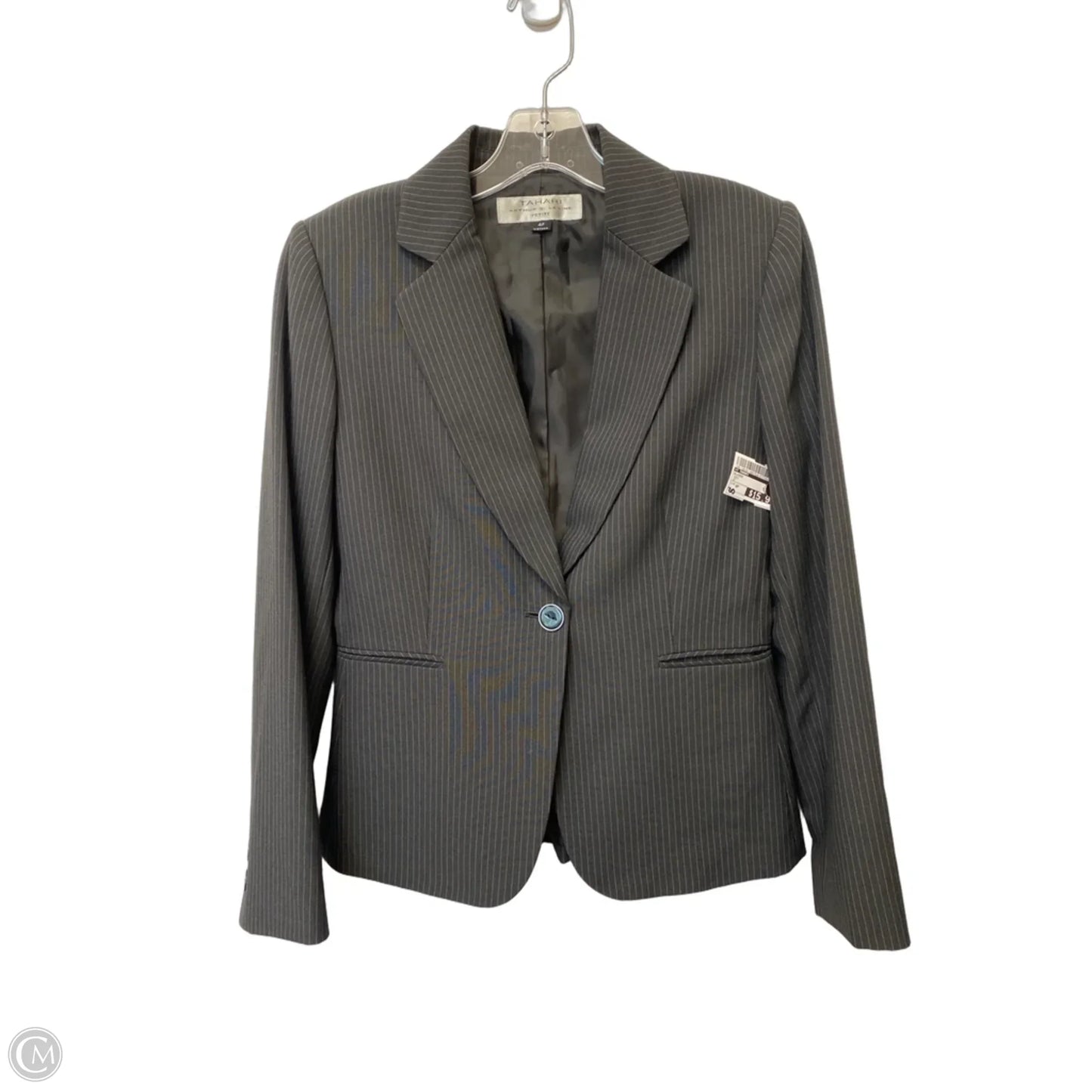 Blazer By T Tahari In Grey, Size: 4p