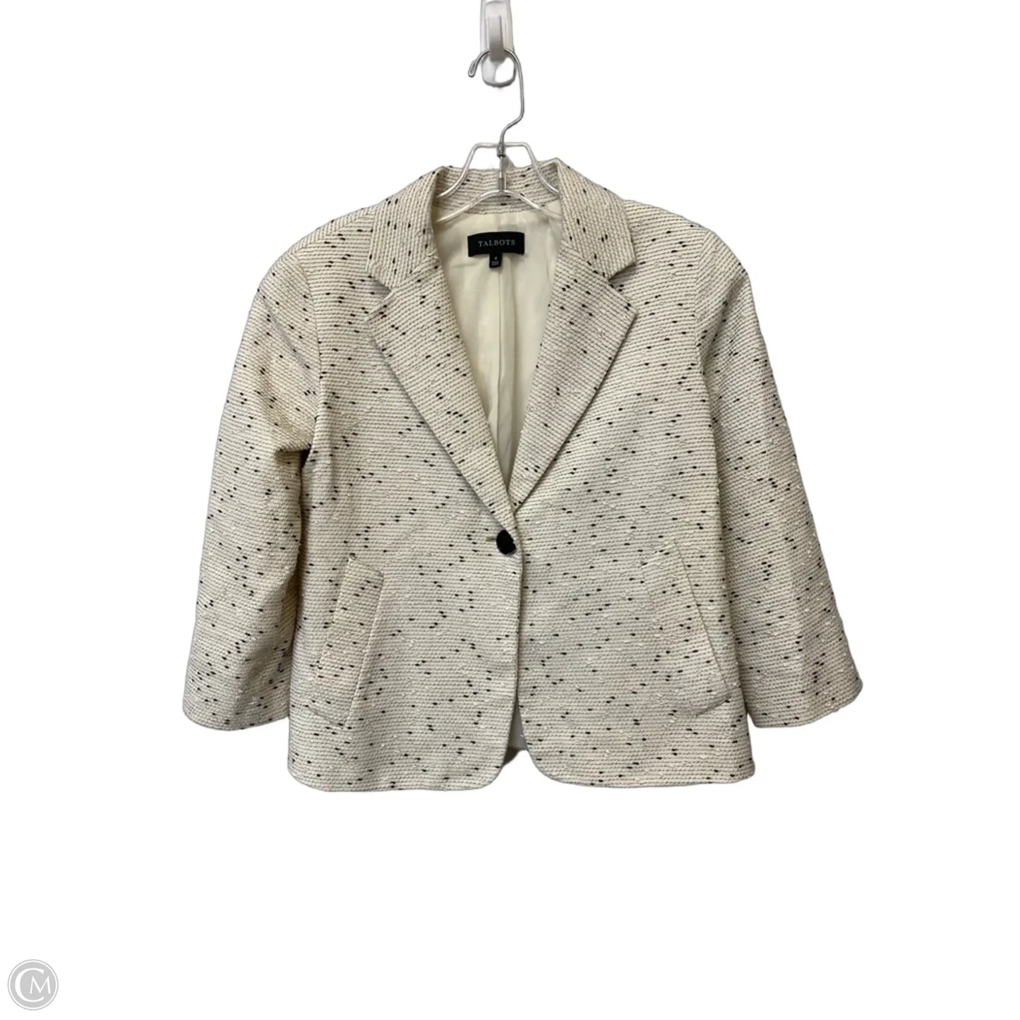Blazer By Talbots In Cream, Size: 4