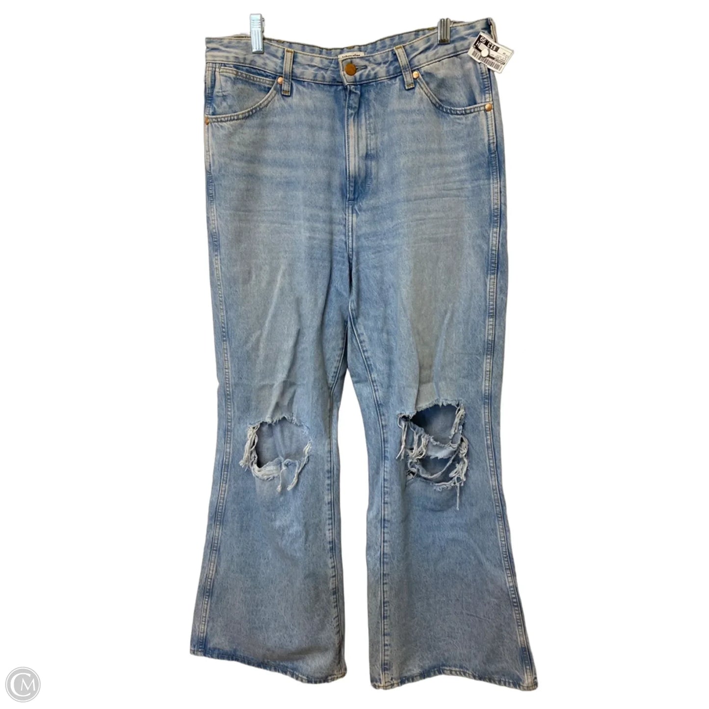 Jeans Boot Cut By Wrangler In Blue Denim, Size: 10