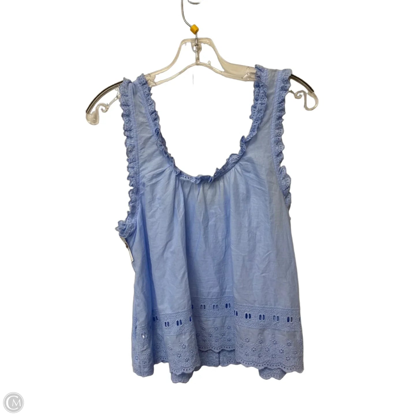 Top Sleeveless By Madewell In Blue, Size: M