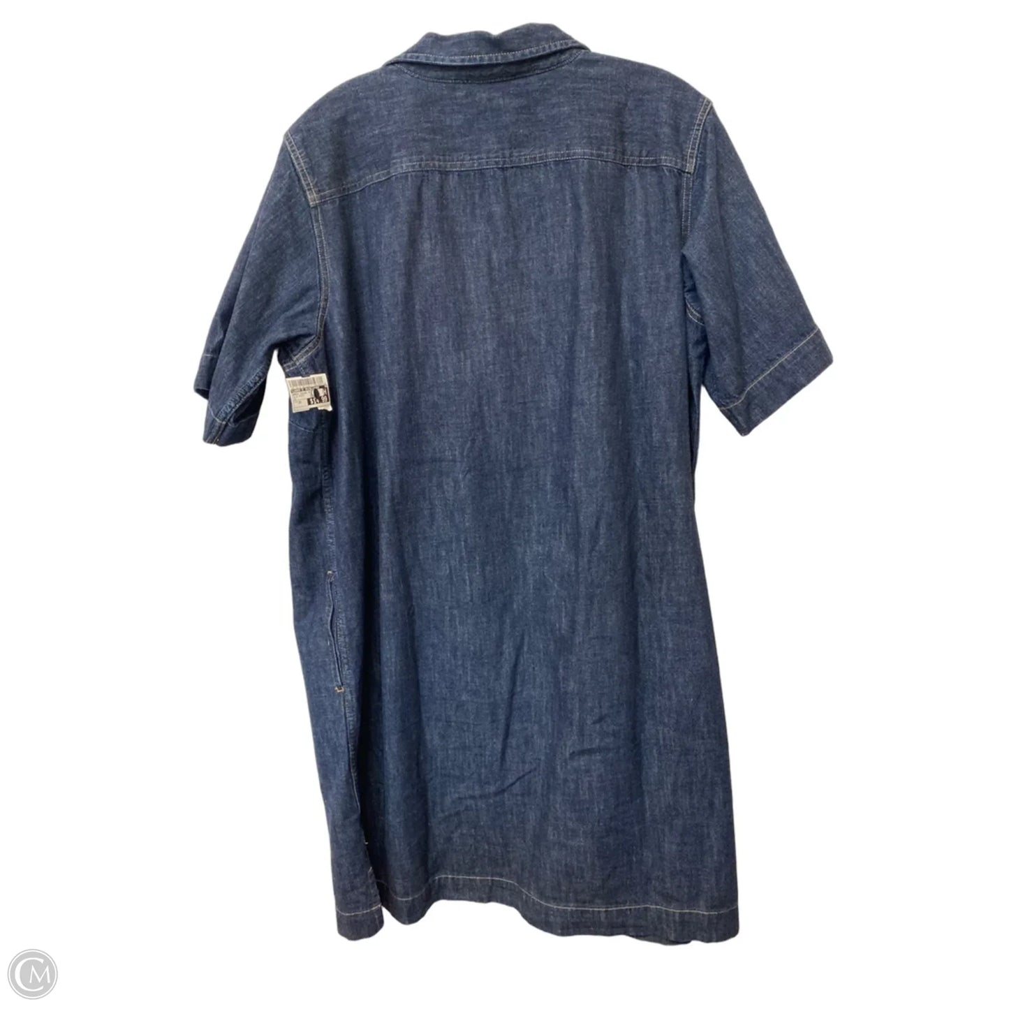 Dress Casual Midi By Lauren By Ralph Lauren In Blue Denim, Size: 2x