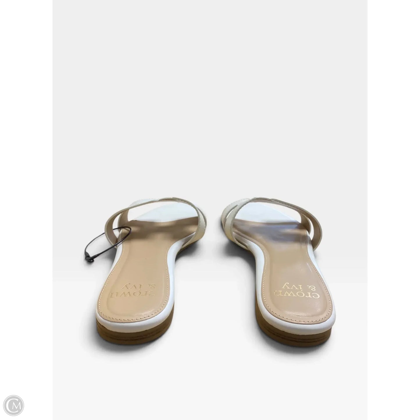 Sandals Flats By Crown And Ivy In White, Size: 8