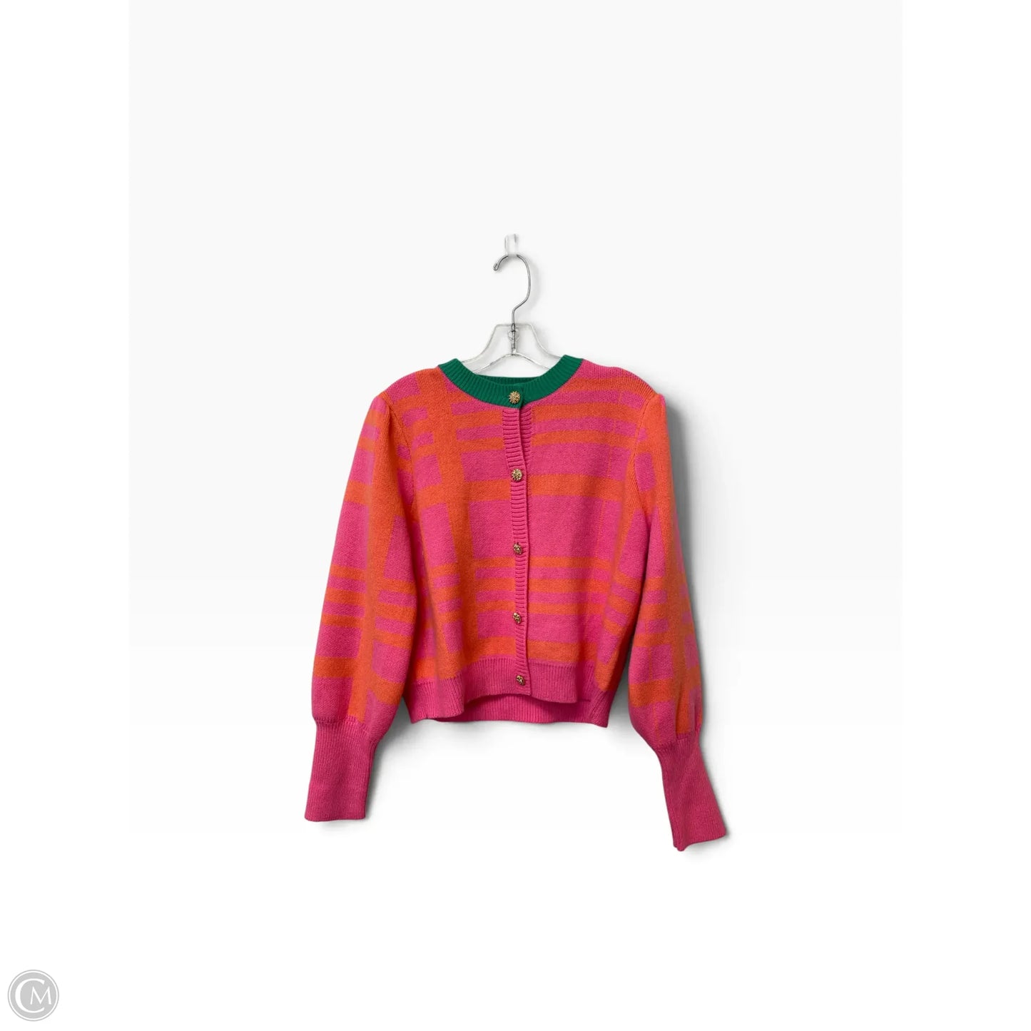 Sweater Cardigan By Thml In Orange & Pink, Size: S
