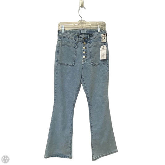 Jeans Flared By Time And Tru In Blue Denim, Size: 6