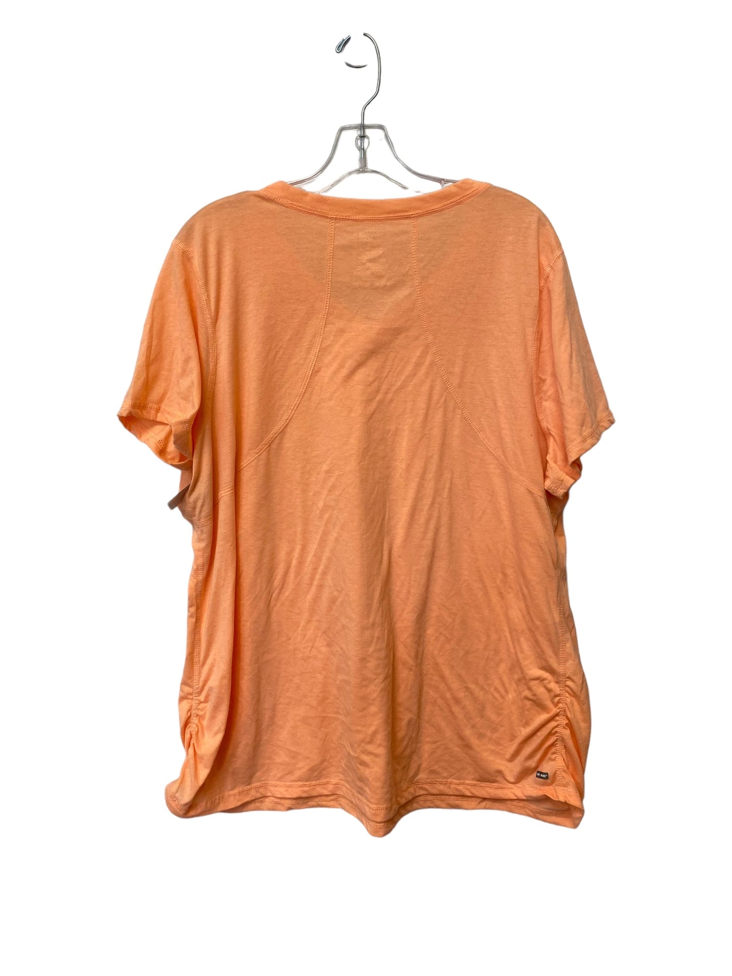 Orange Top Short Sleeve Danskin, Size 2x