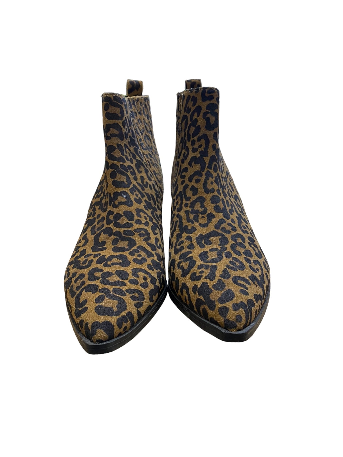 Boots Ankle Flats By Marc Fisher In Animal Print, Size: 9