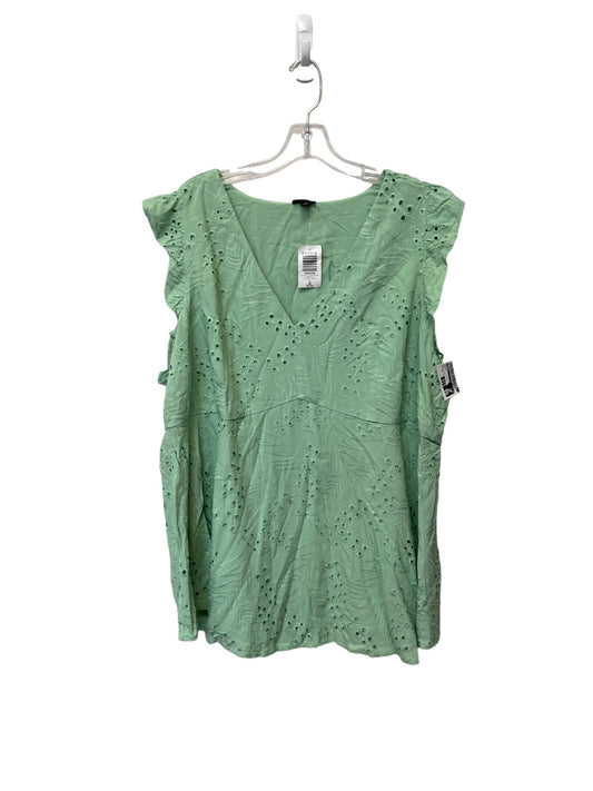 Green Top Short Sleeve Torrid, Size 3x