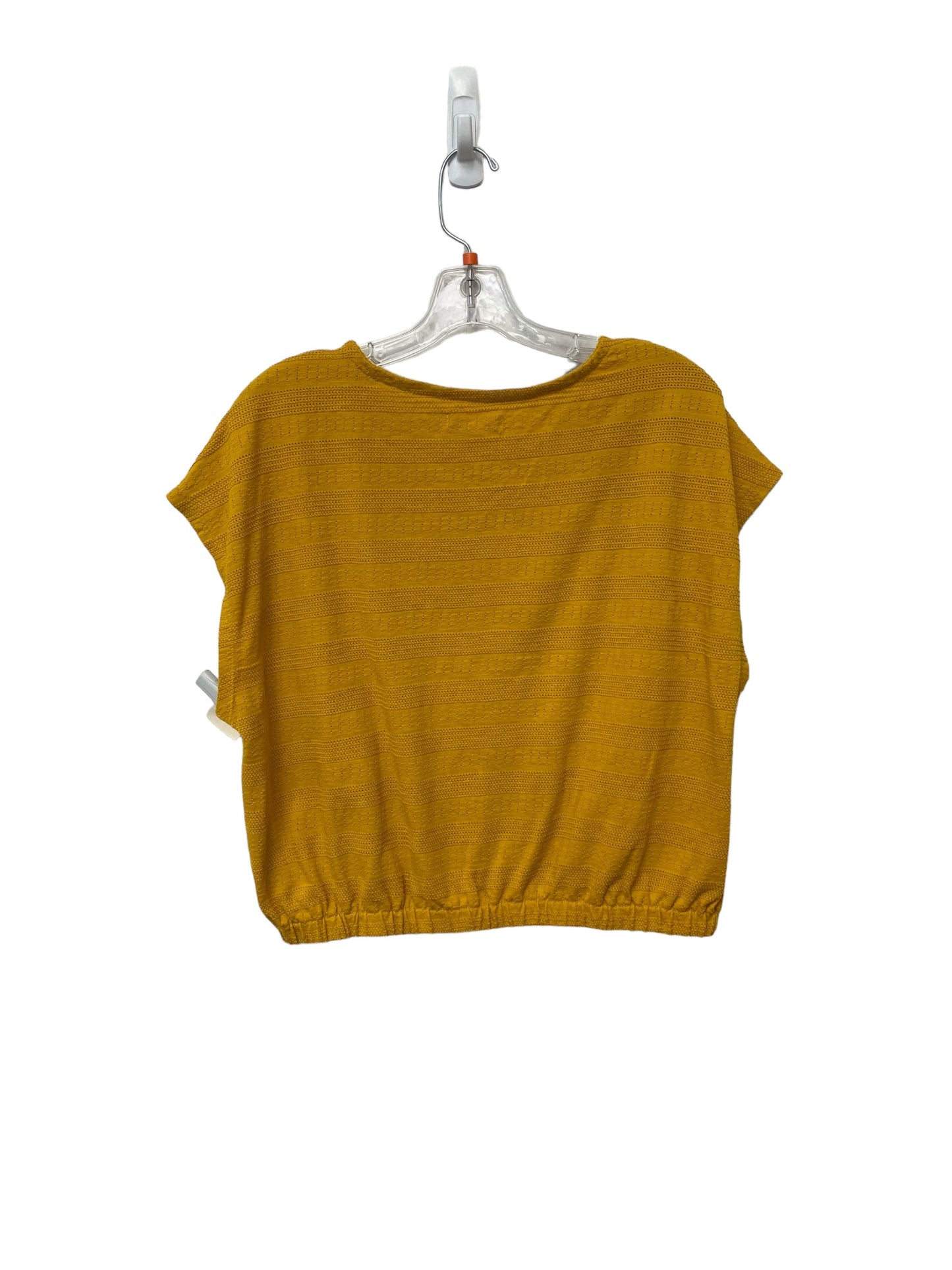 Yellow Top Short Sleeve Madewell, Size L