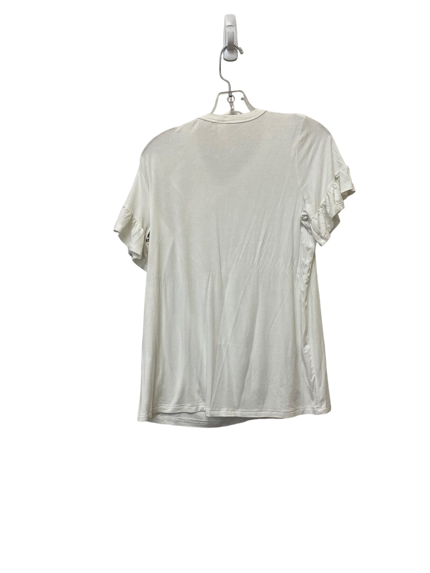 White Top Short Sleeve Mts, Size M