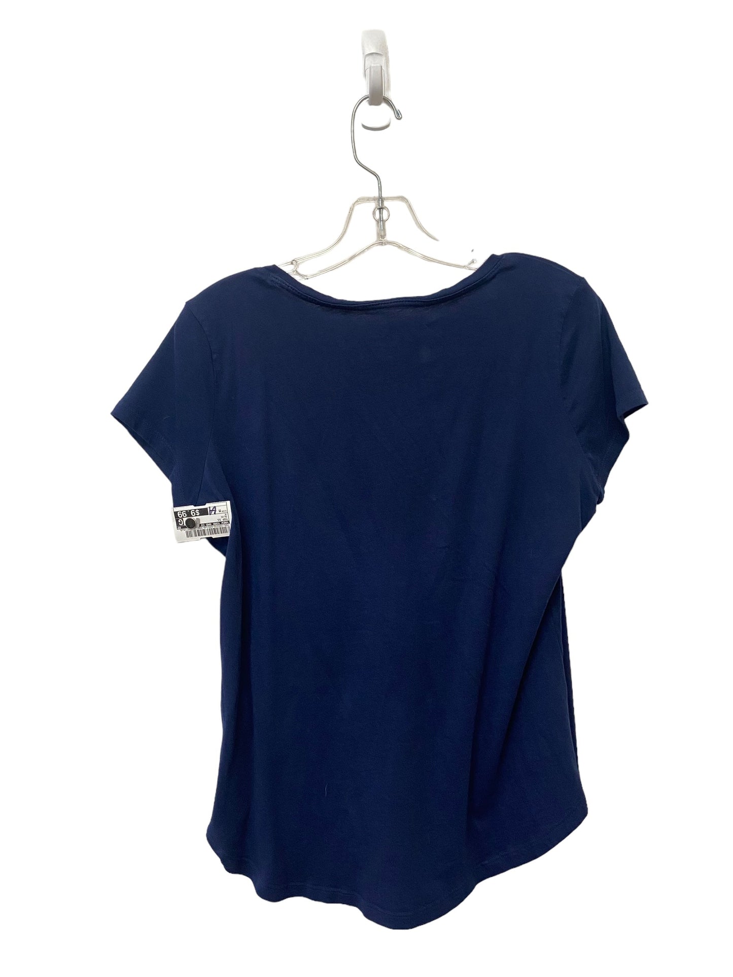 Blue Top Short Sleeve New York And Co, Size M