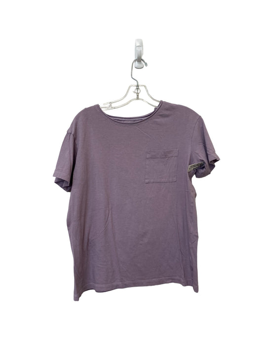 Purple Top Short Sleeve Madewell, Size Xxs