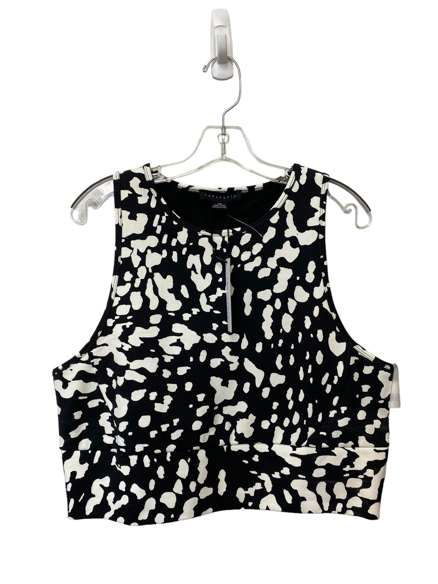 Black & White Top Sleeveless Sanctuary, Size 2x