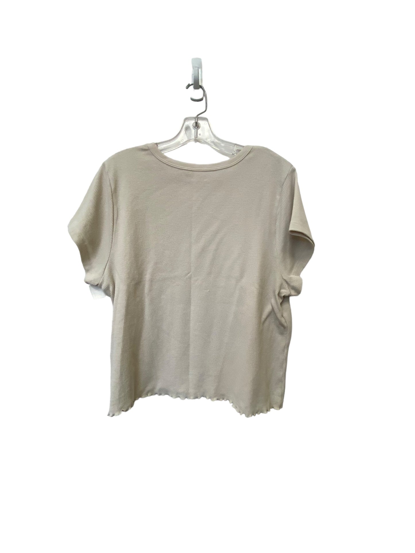 Beige Top Short Sleeve Old Navy, Size 2x