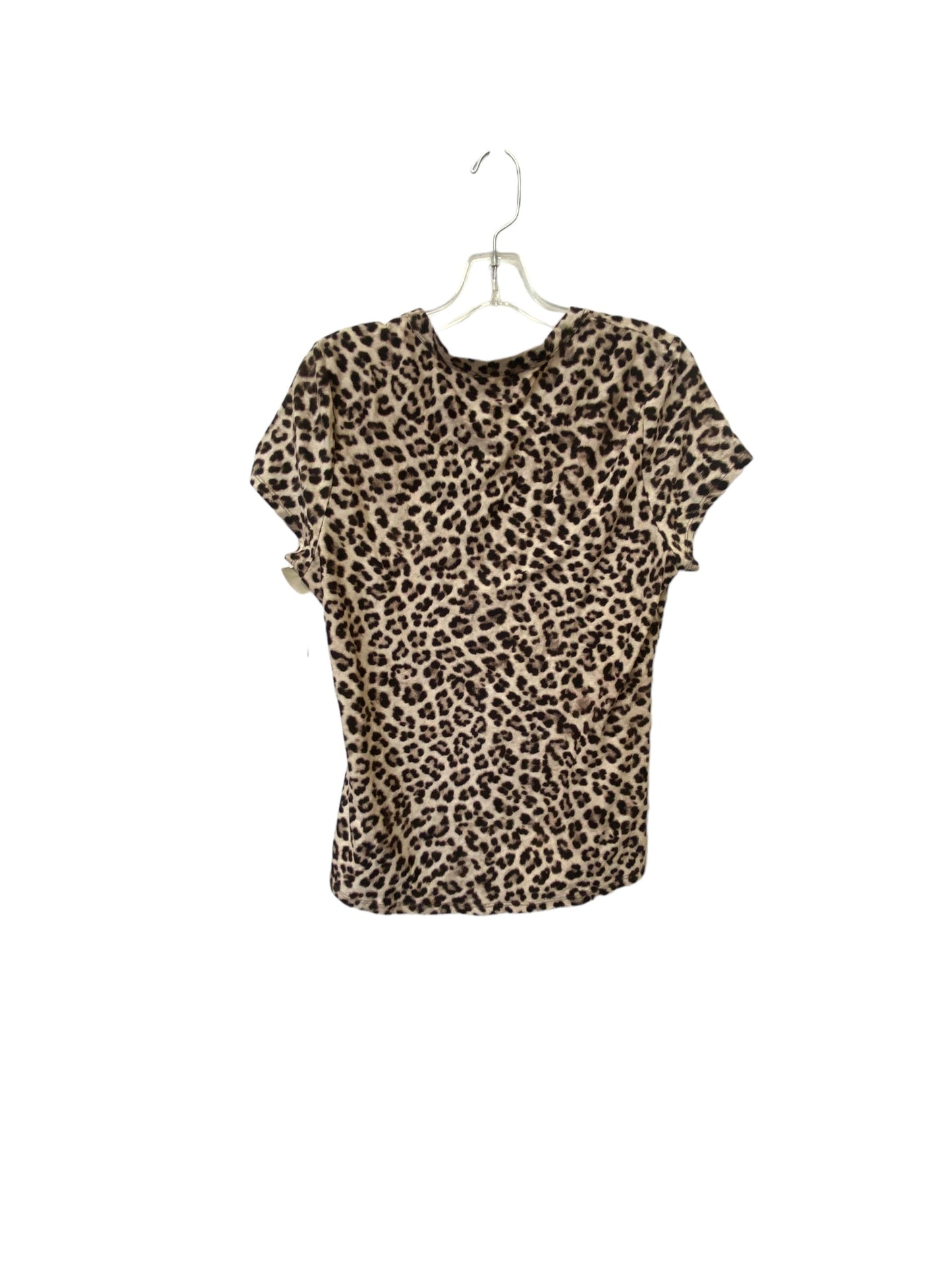 Animal Print Top Short Sleeve Inc, Size L