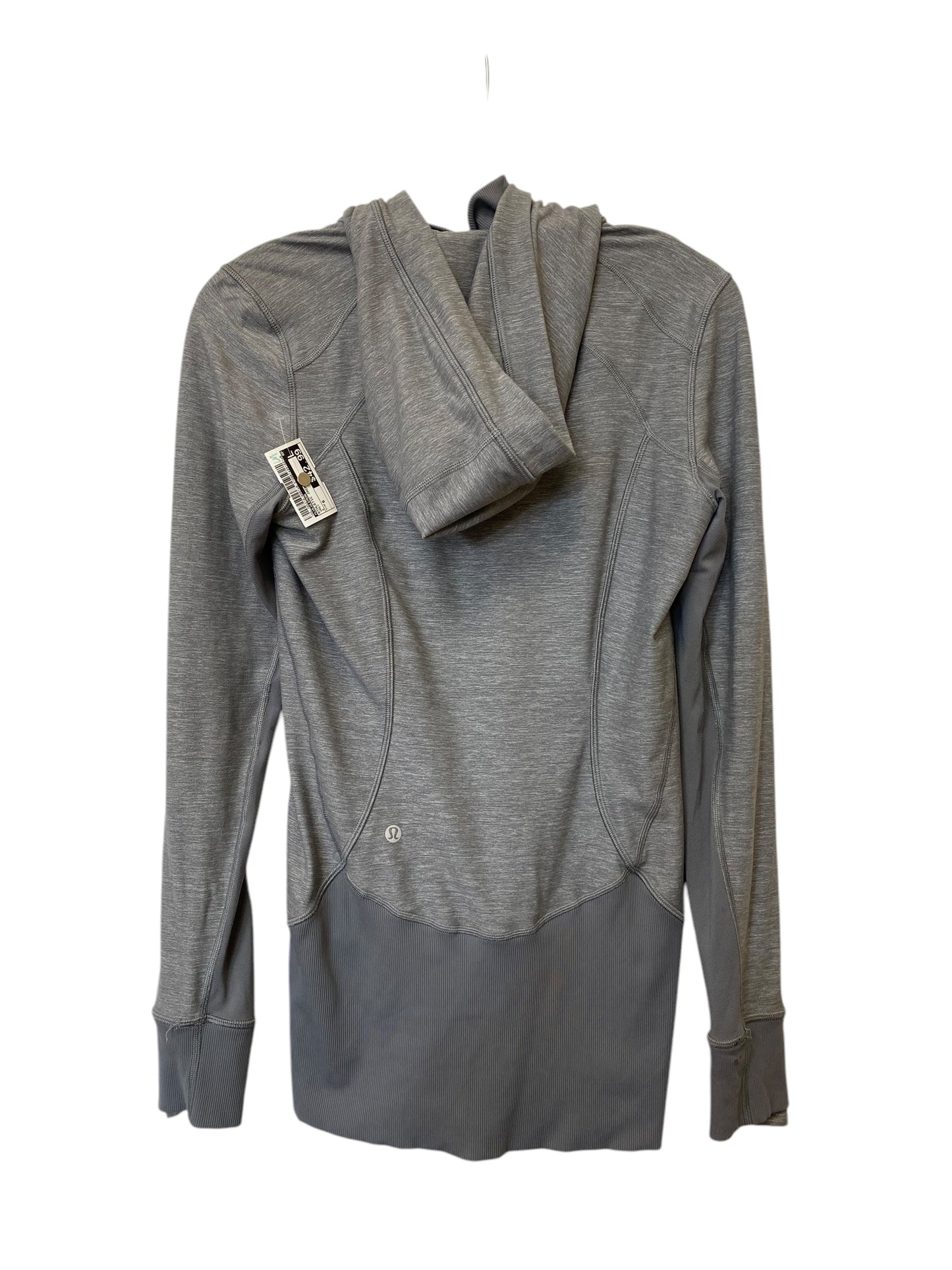 Athletic Jacket By Lululemon In Grey, Size: 6