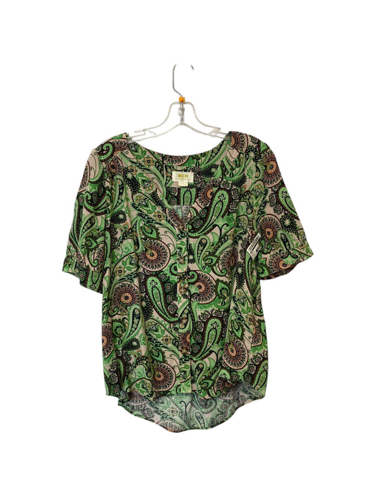 Top Short Sleeve By Maeve In Green, Size: 6