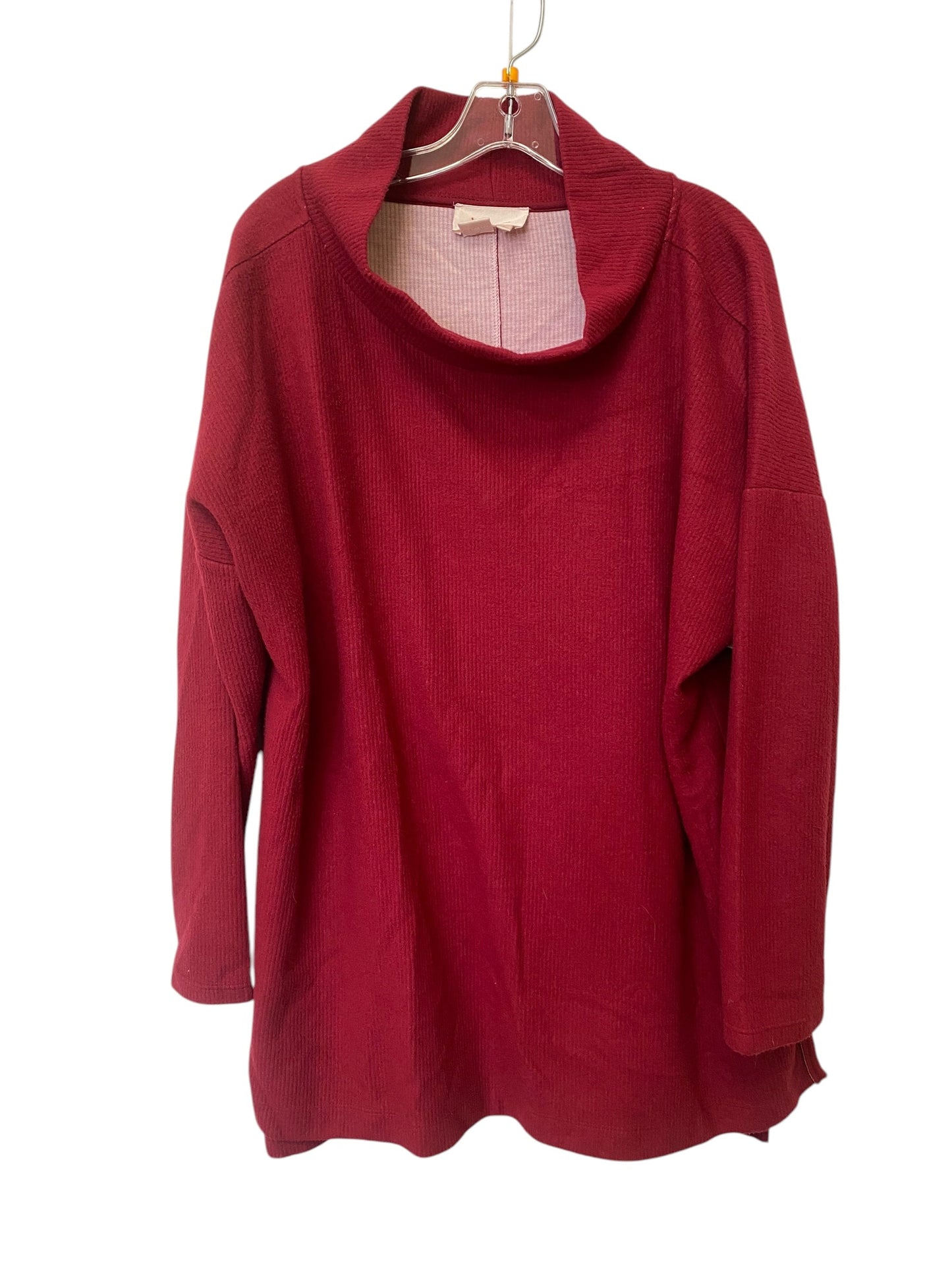 Sweater By Anthropologie In Red, Size: L