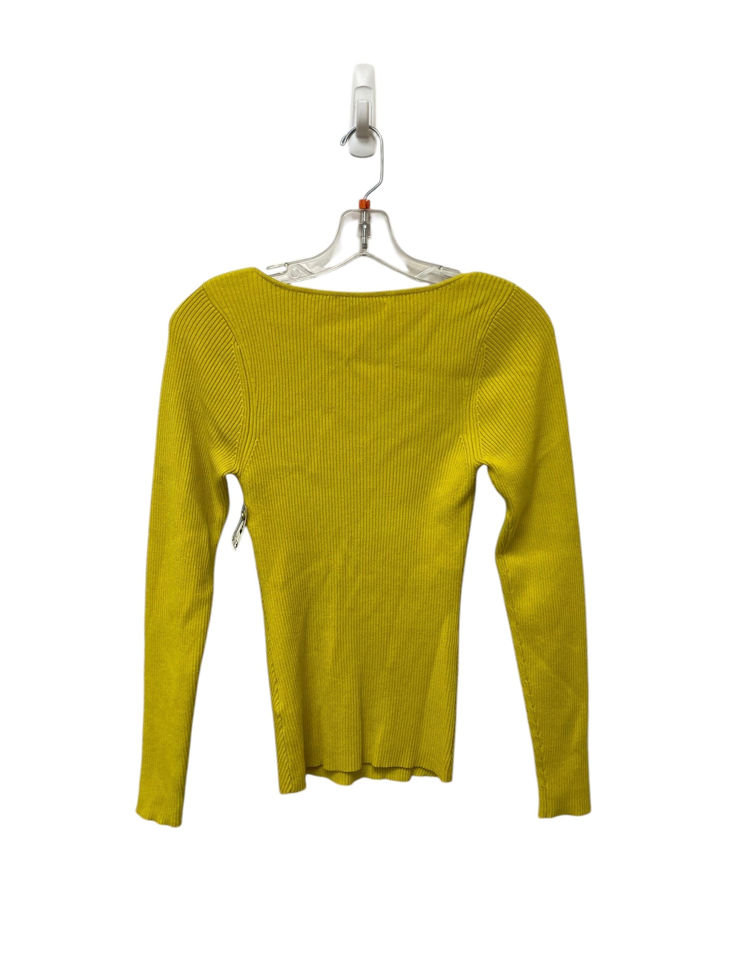 Top Long Sleeve By Anthropologie In Yellow, Size: S