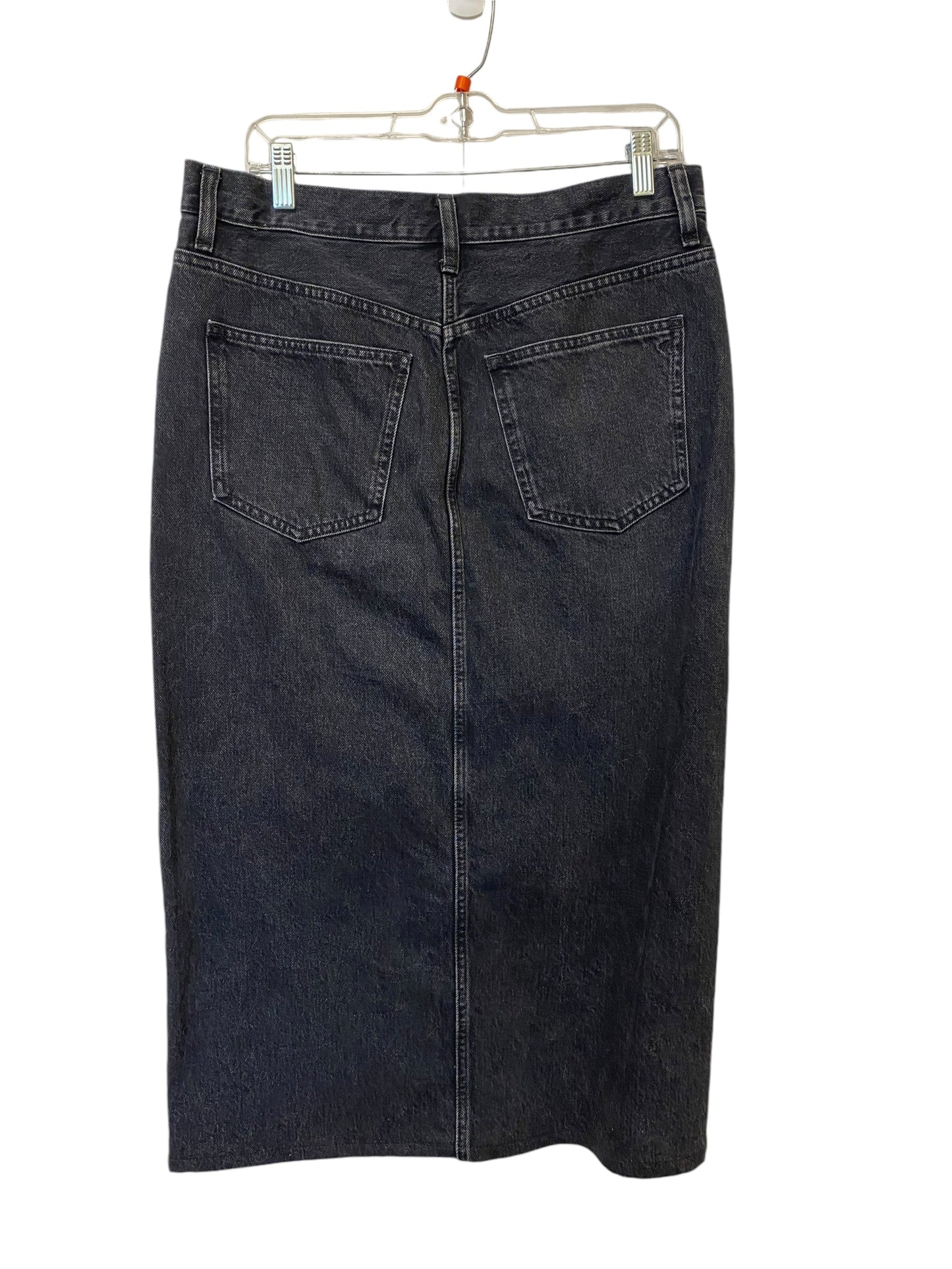 Skirt Maxi By Madewell In Black Denim, Size: 6