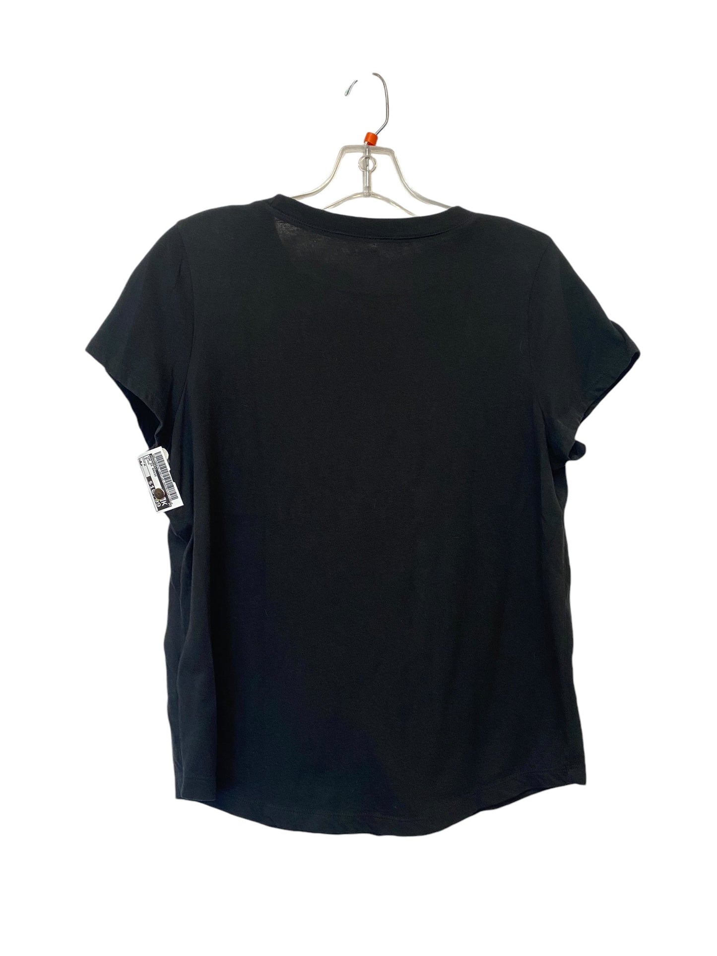 Top Short Sleeve Basic By Madewell In Black, Size: M