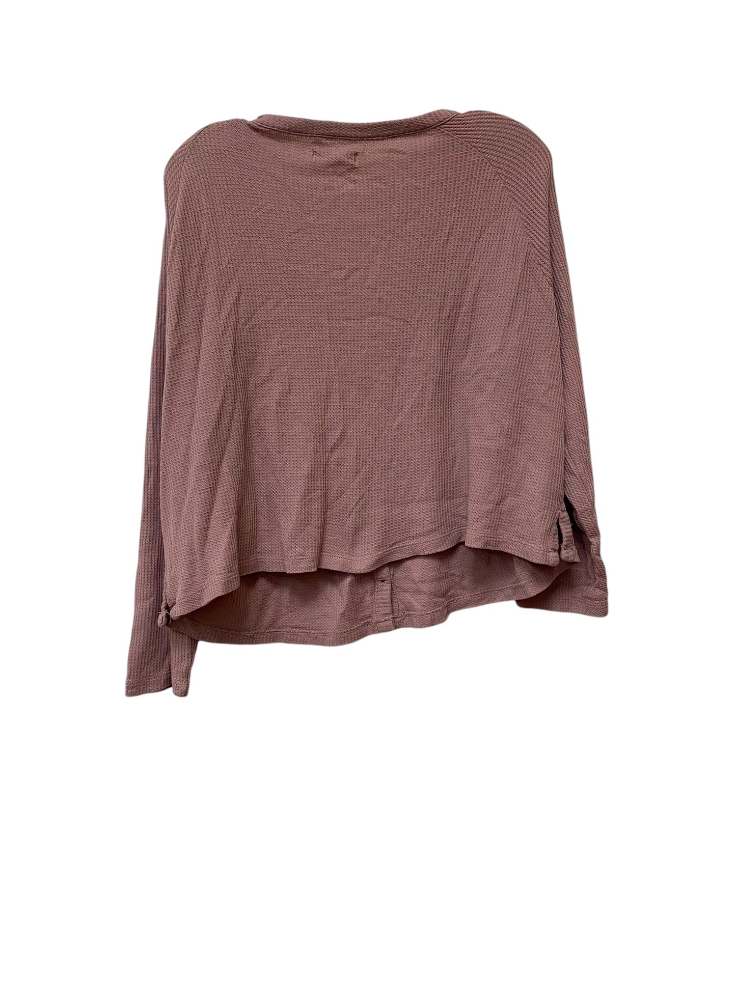 Top Long Sleeve By Madewell In Pink, Size: M