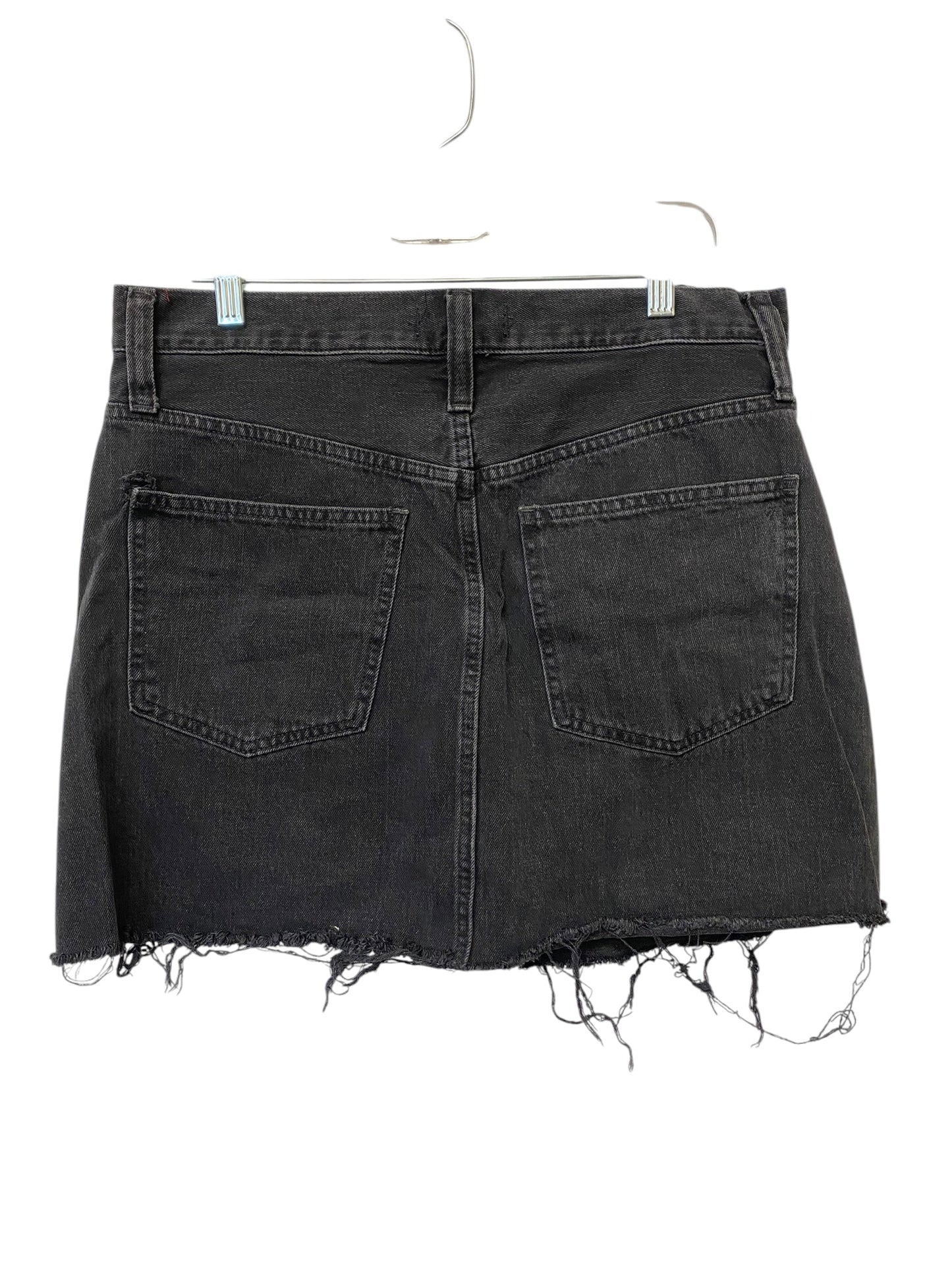 Skirt Mini & Short By Madewell In Black Denim, Size: 10