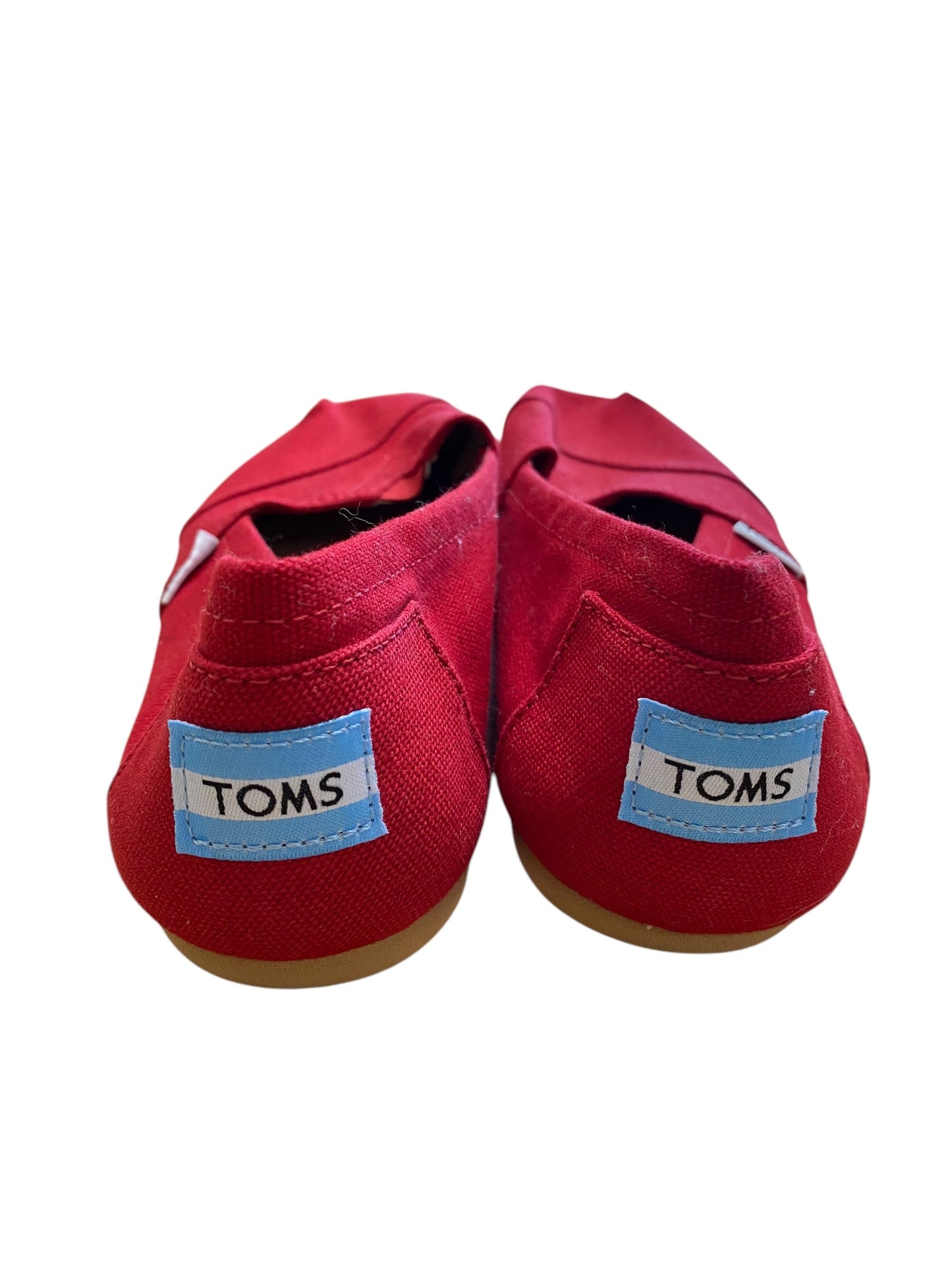 Shoes Flats By Toms In Red, Size: 7.5