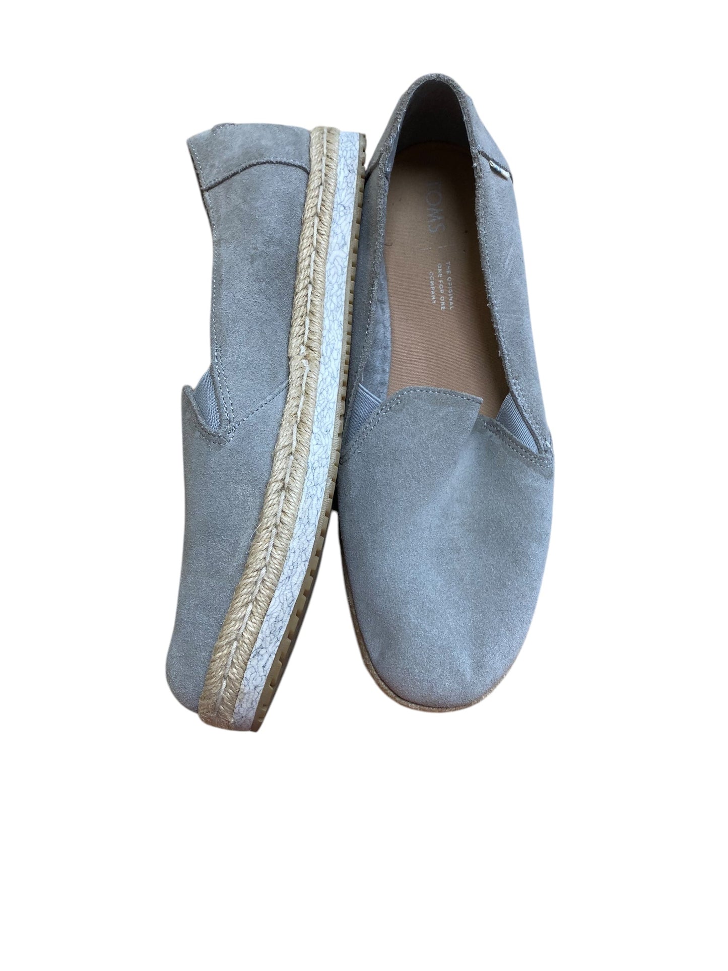 Shoes Flats By Toms In Grey, Size: 9