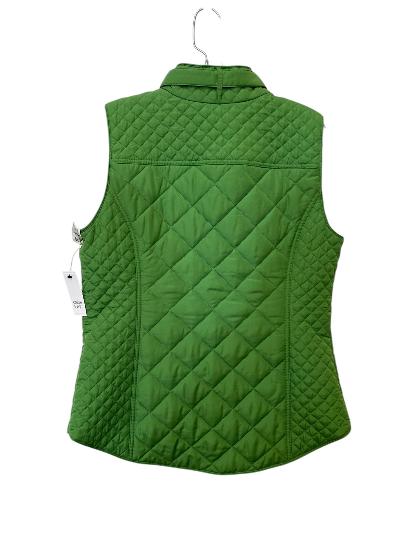 Vest Puffer & Quilted By Crown And Ivy In Green, Size: M