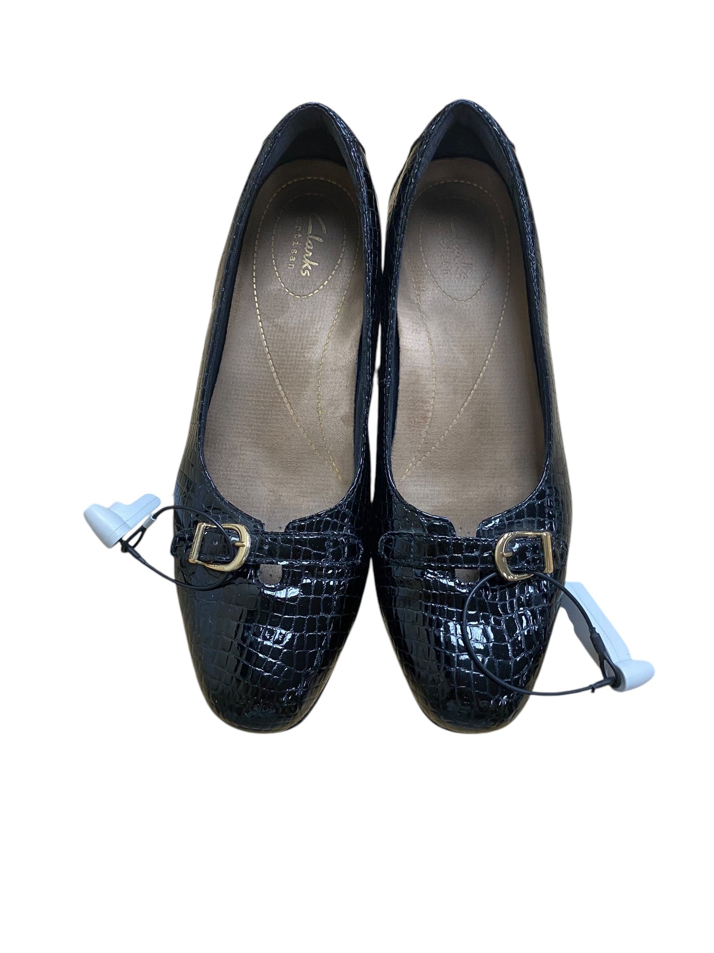 Shoes Flats By Clarks In Black, Size: 6.5