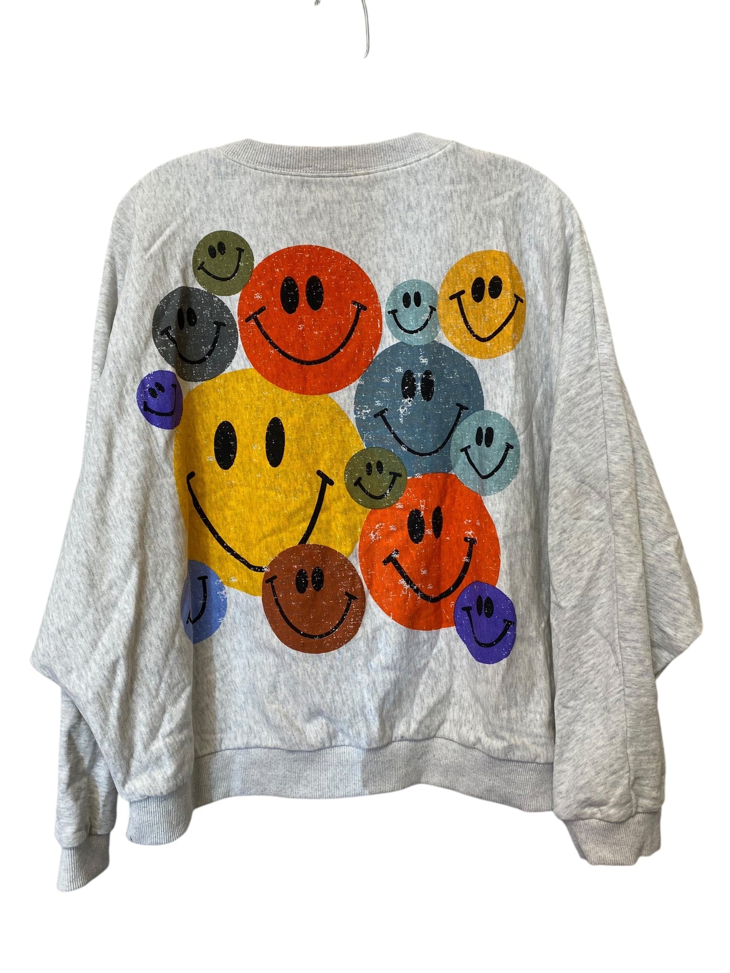 Sweatshirt Crewneck By Easel In Grey, Size: M