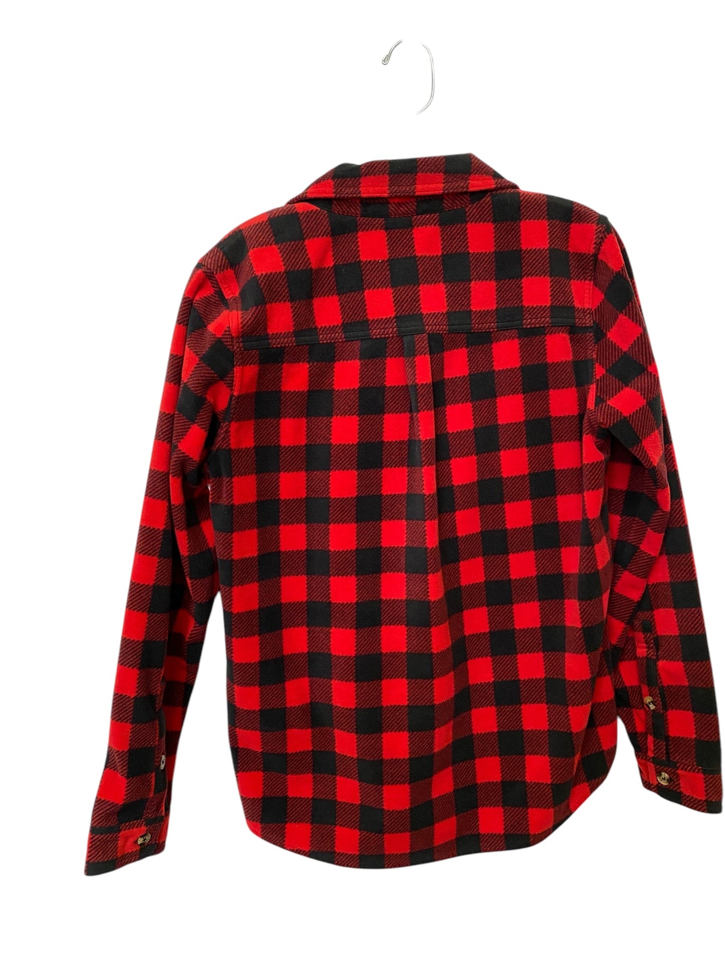 Jacket Shirt By Time And Tru In Red, Size: M