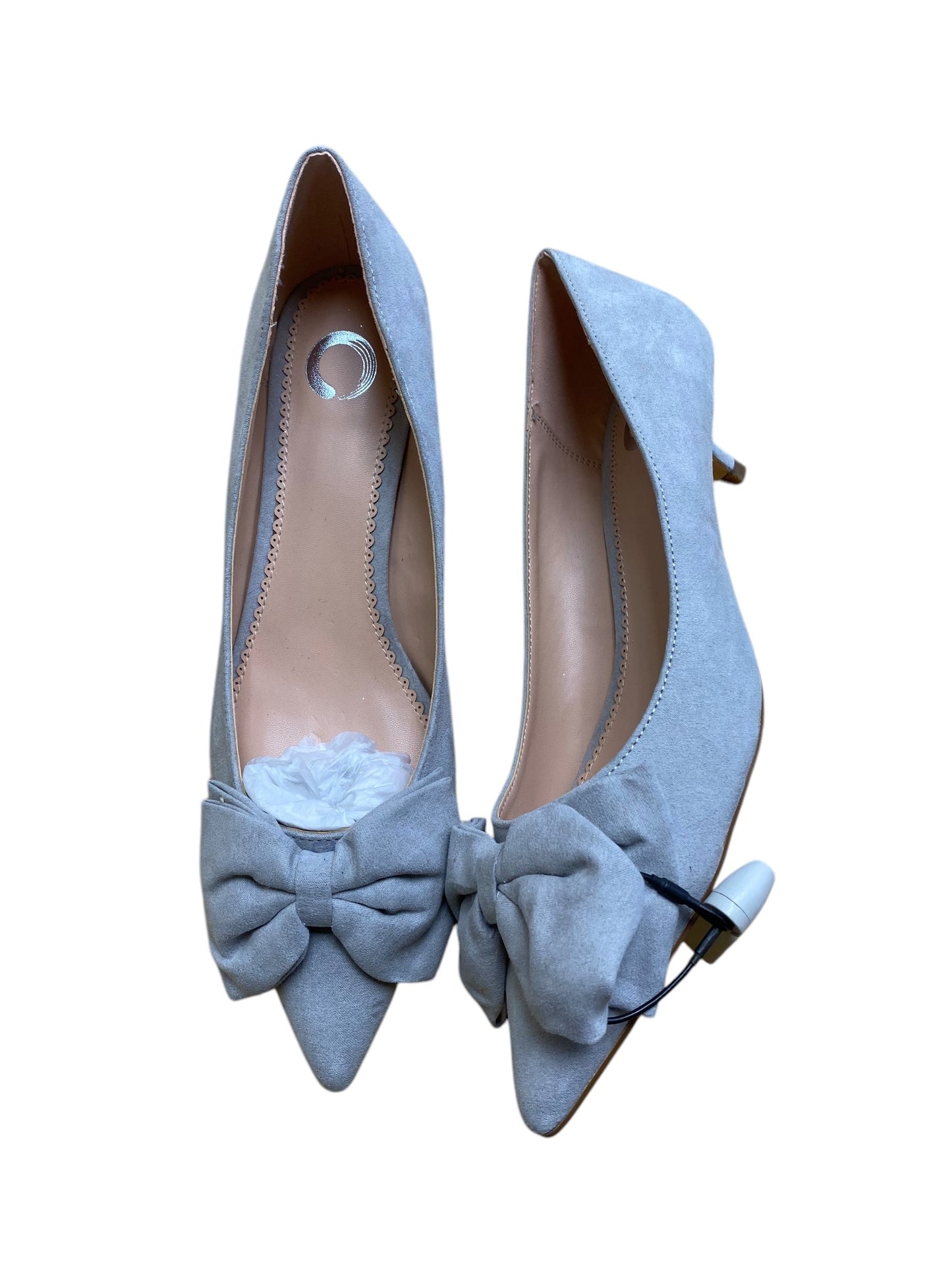 Shoes Heels Kitten By Journee In Grey, Size: 10