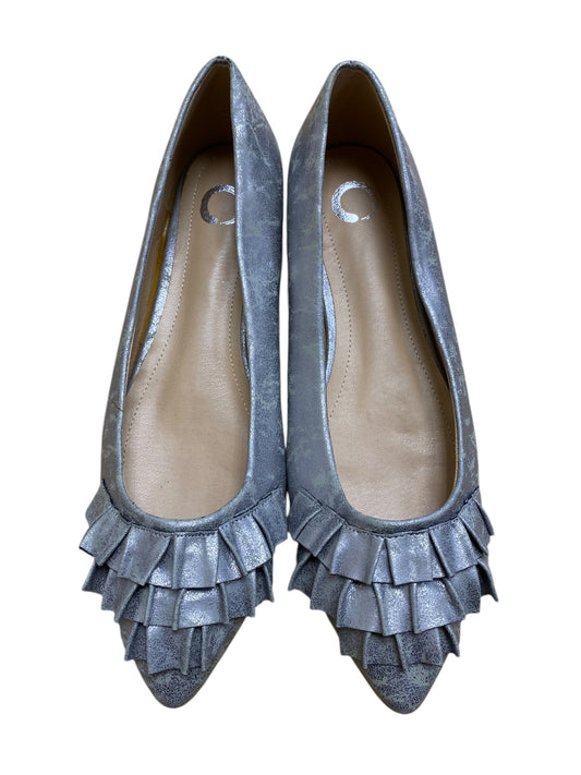 Shoes Flats By Journee In Grey, Size: 11