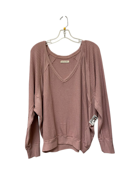 Top Long Sleeve By We The Free In Pink, Size: M